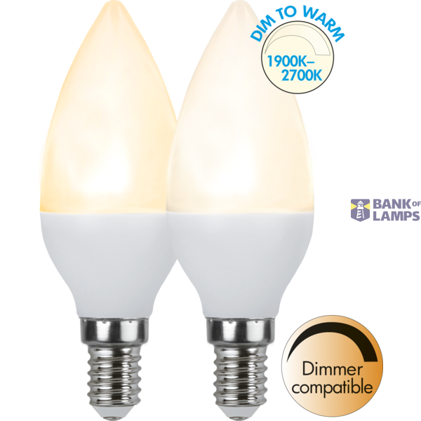 LED Lamp E14 C37 Dim To Warm image 2