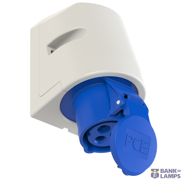 Fixed socket 16A 3P 230V 6h IP44 image 1