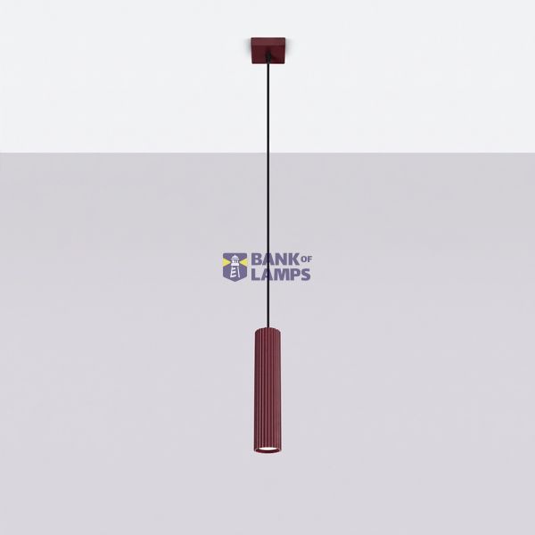 Pendant lamp KARBON 1 burgundy image 2