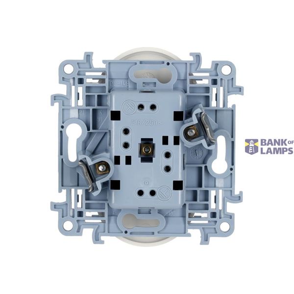 Two-way switch with LED illumination, 10AX, light gray matt image 1