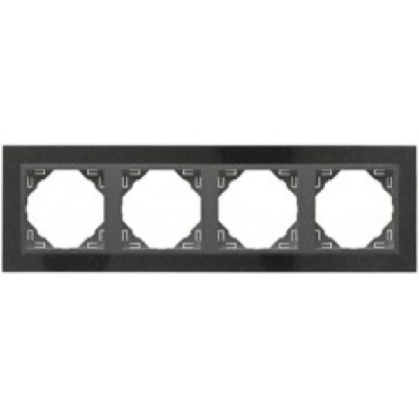 FOUR-GANG FRAME GRANITE/GRAY image 1