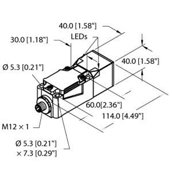 Inductive Sensor With Extended Switching Distance   NI50U-CP40-AP6X2-H1141 image 1