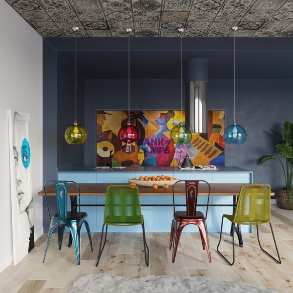 HANGING LAMP BALL CHAMPAGNE E27 1X60W IP20 image 4