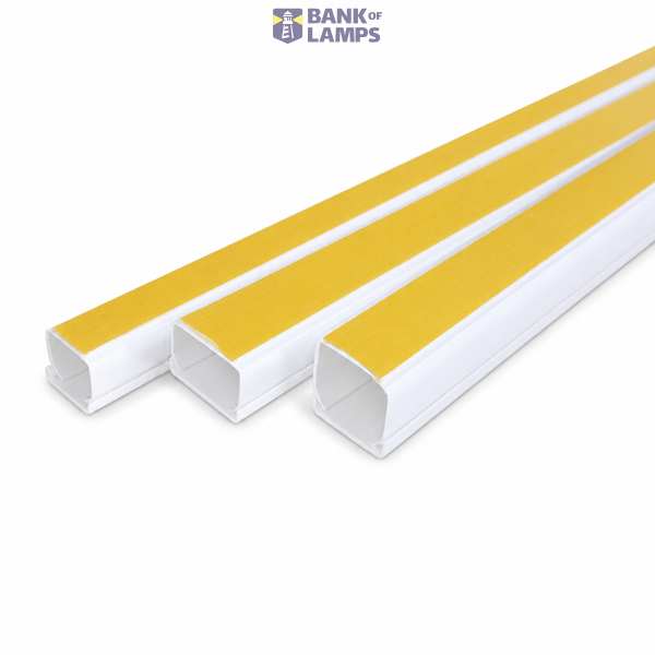 Cable Trunking with Removable Cover and Adhesive Tape 2m 20X10 image 1