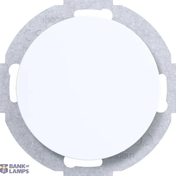 Blind closure with center piece R.Classic polar white, glossy image 1