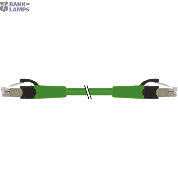 RJ45 male 0° / RJ45 male 0° shielded FRNC/LS0H 4x2xAWG26 gn UL 65m image 2