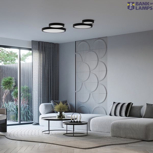 Ceiling lamp ONYX 30 black LED 3000K image 4