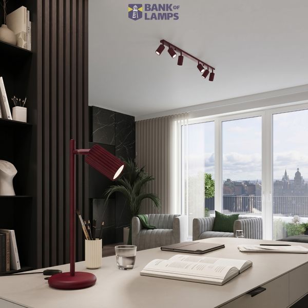 Pendant lamp KARBON 1 burgundy image 8
