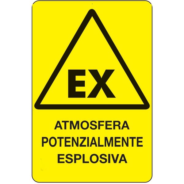 Rectangular danger sign - 500 x 660 mm image 1