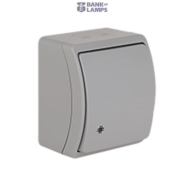 VW-4 Koala Intermediate Switch surface mounted IP44 gray VW 154-03 image 1
