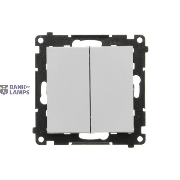 Quadruple push button, 10AX, light gray matt image 1