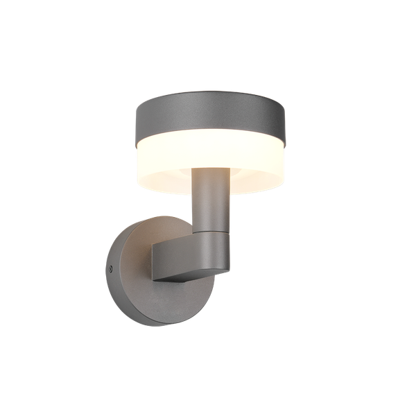Mackenzie LED wall lamp anthracite/white image 1