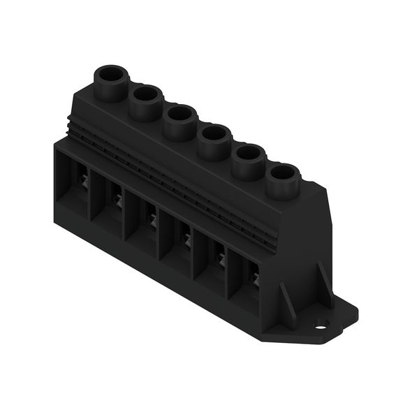 Printed circuit board terminals, 15.00 mm, Number of poles: 6, 90°, Solder pin length (l): 4.5 mm, tinned, Pebble grey, Clamping yoke connection, Clamping range, max. : 50 mm², Box image 4