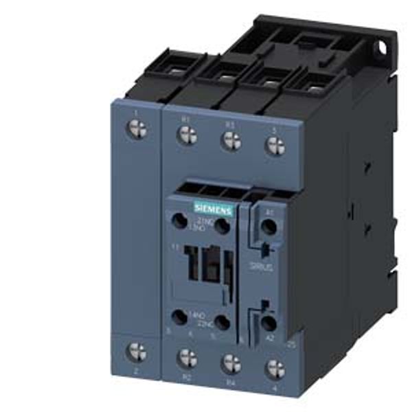 power contactor, AC-3, 35 A, 18.5 kW / 400 V, 4-pole, 83-155 V AC/DC, 50/60 image 2