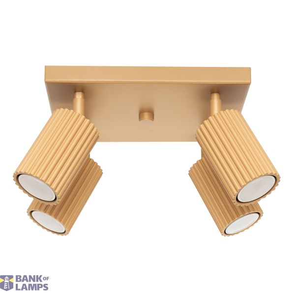 CEILING LAMP FOR DINING ROOM CARBON MOVABLE GOLDEN SPOTLIGHTS ON GU10 image 2
