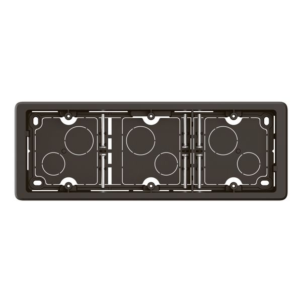 SURFACE MOUNTING BOX 3 GANG BLACK image 4