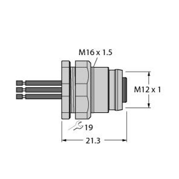 Accessories for Fieldbus Systems Flange   EC-FKFDW4.54-0.5/16 image 1