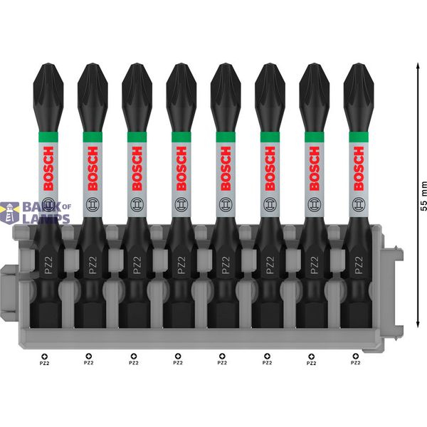 Impact Control Power Bit Pack, 8-piece, 8xPZ2 image 3