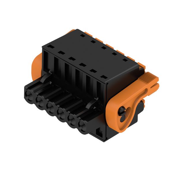 PCB plug-in connector, female plug, 5.08 mm, Number of poles: 6, 180°, PUSH IN with actuator, Clamping range, max. : 3.31 mm², Box image 1