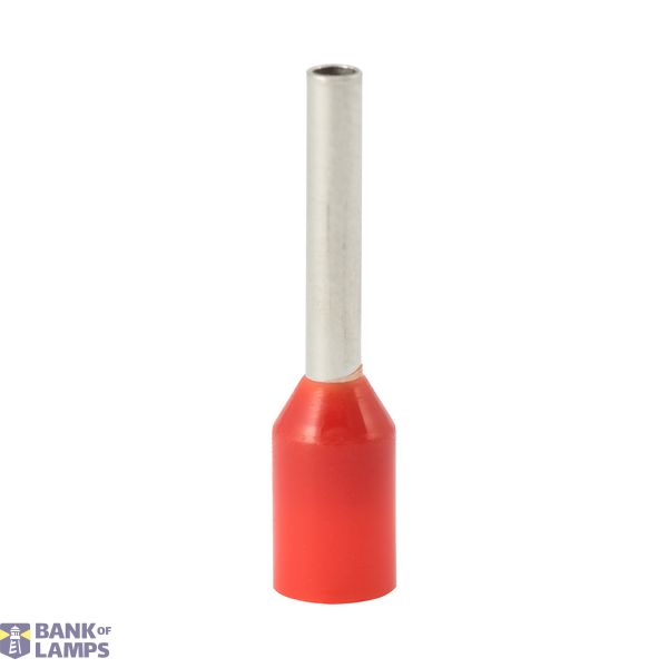 Single insulated sleeve terminal HI 1.0/10 red, Al/Cu image 1