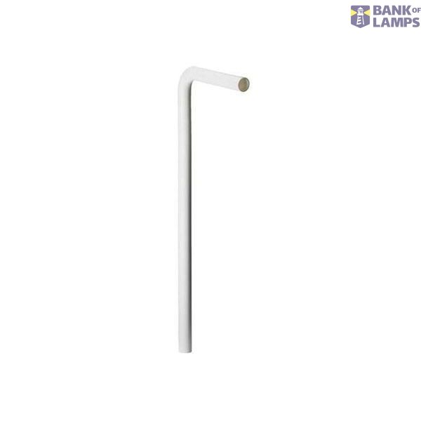 Siphon pipe 90° 40x220x680, white image 1