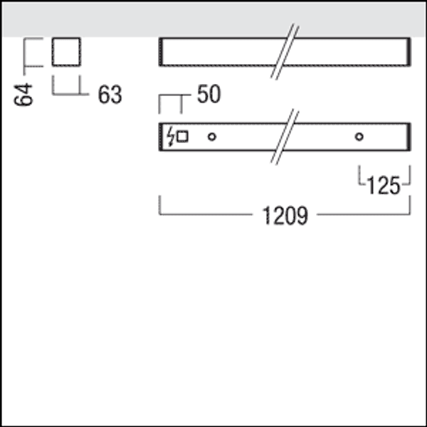 LINCOR A D 4200-840 L12 LDE AB SR - LED surface-mount luminaire image 2