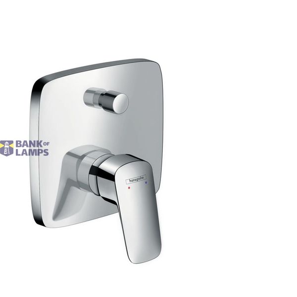 Logis built-in bath mixer, square, chrome image 1