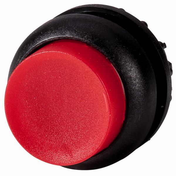 M22S-DRLH-R Illuminated pushbutton actuator, RMQ-Titan, Extended, maintained, red, Blank, Bezel: black image 1