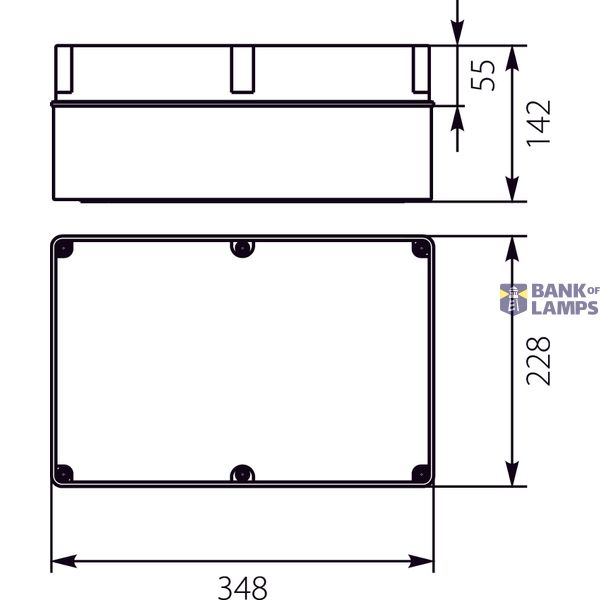 Hermetic box with weakening + PMT5 plate image 1