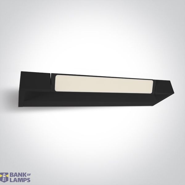 38112C/B/V BLACK BATHROOM / WALL LIGHT 12W CCTV IP44 230V image 1