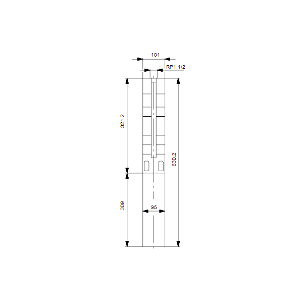 Submersible deepwell pump SP 5A-8 0.75 kW 1x220V 50Hz image 3
