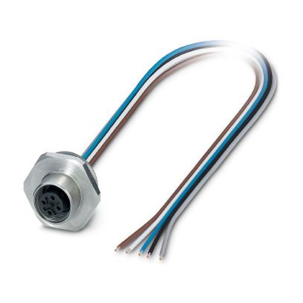 SACC-E-M12FSB-5CON-M20/0,5 - Device connector front mounting image 4