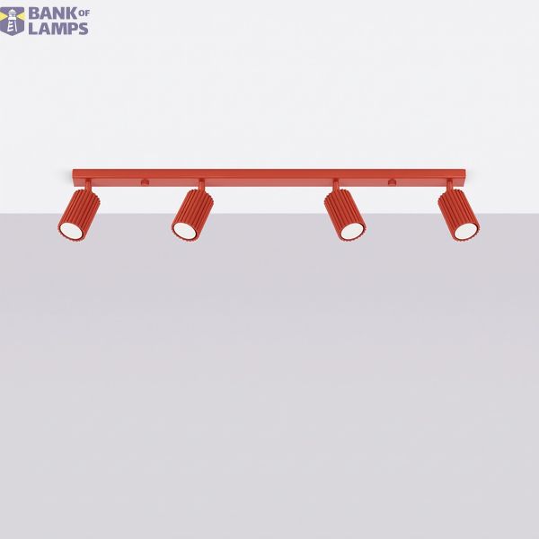 Ceiling lamp KARBON 4L red image 6