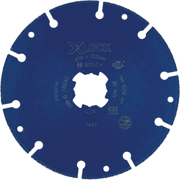 EXPERT Diamond Metal Wheel X-LOCK Cutting Disc 125 x 22.23 mm image 1