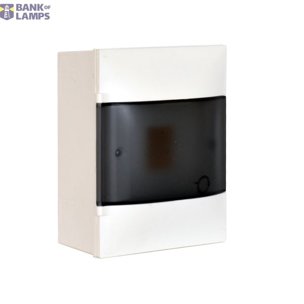 LEGRAND 1X4M SURFACE CABINET SMOKED DOOR EARTH TERMINAL BLOCK image 2