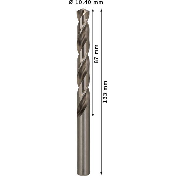 Metal drill bits HSS-G, DIN 338 10,4 x 87 x 133 mm 5 pcs. image 2