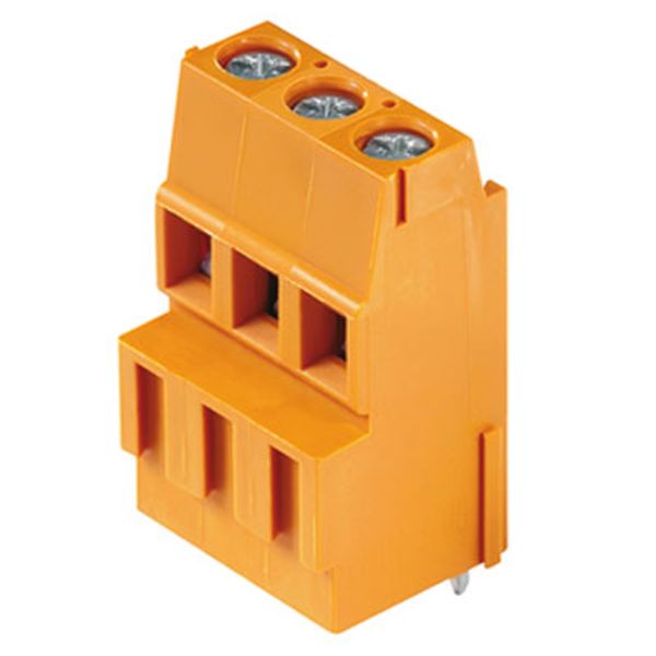 Printed circuit board terminals, 5.08 mm, Number of poles: 2, 90°, Solder pin length (l): 3.5 mm, tinned, black, Clamping yoke connection, Clamping range, max. : 2.5 mm², Box image 1