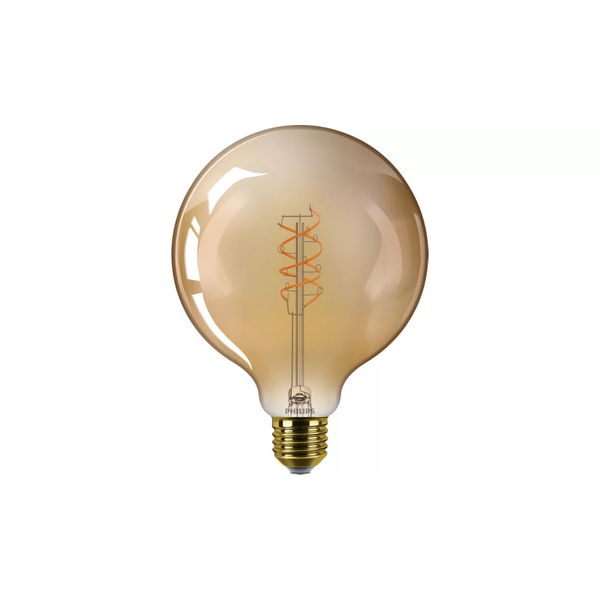 LED filament bulb Deco Glass G125 Spiral 4W 818 230V E27 amber dimmable image 1