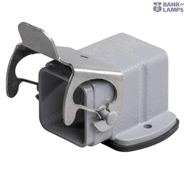 Housing industry connectors, Bulkhead housing, Side-locking clamp on l image 1