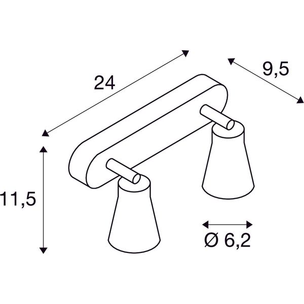 AVO CW Double,, QPAR51, silver, max. 50W image 2