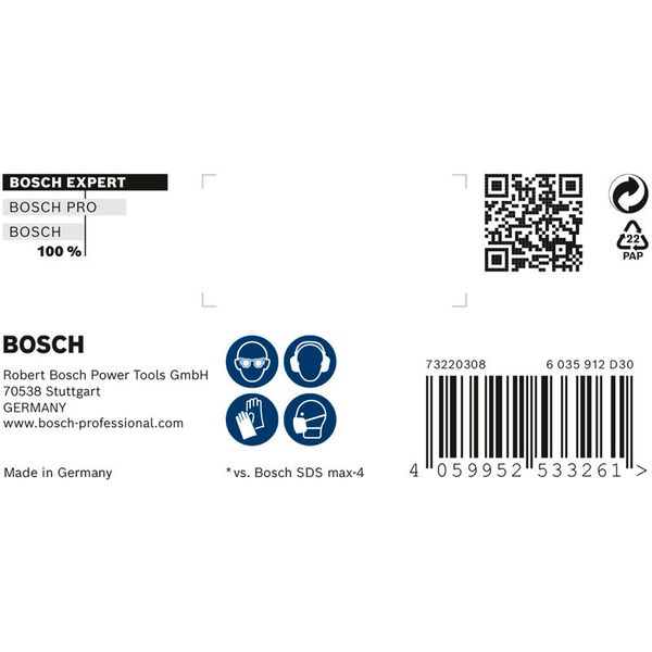 EXPERT SDS max-8X Hammer Drill Bit 30 x 200 x 320 mm image 1