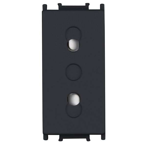 Socket without ground 1M, black image 1