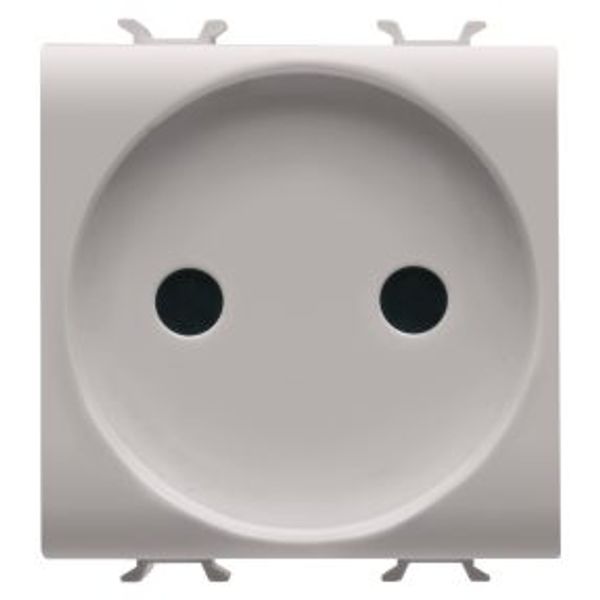 FRENCH STANDARD SOCKET-OUTLET 250V ac - 2P 16A - 2 MODULES - NATURAL SATIN BEIGE - CHORUSMART image 1