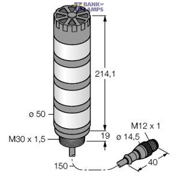 LED Signal Light Tower Light   TL50WGYRAQP image 1