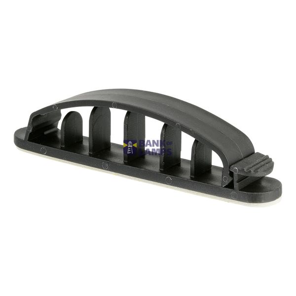 Self-adhesive cable holder, opening, UKSot-6, 4xØ9mm, 2xØ11mm, color: black image 1