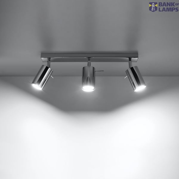CEILING LAMP RING 3 CHROME GU10 3X40W IP20 image 5