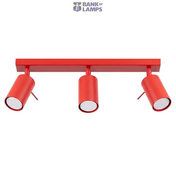 Ceiling lamp RING 3L red image 2