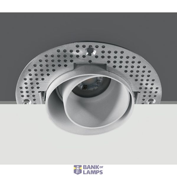 WHITE ADJUSTABLE TRIMLESS GU10 10W DARK LIGHT image 1
