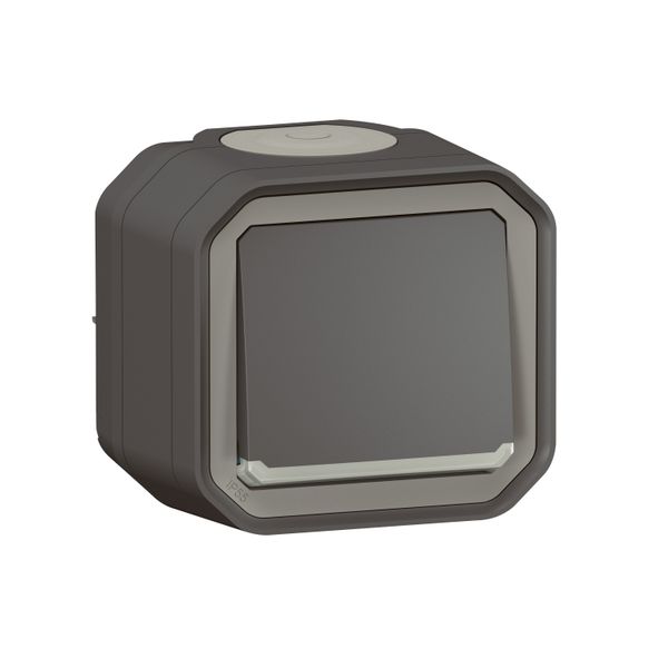 PLEXO 1 GANG 2-WAY SWITCH LOCATOR - ANTHRACITE - SURFACE image 1