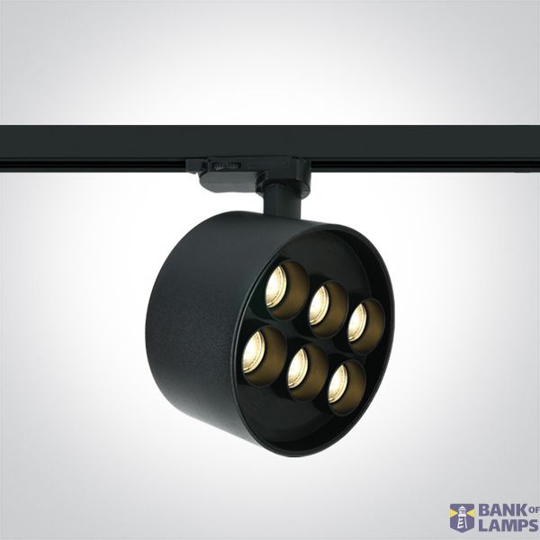 BLACK 36W TRACK SPOT WW IP20 230V DARK LIGHT image 1